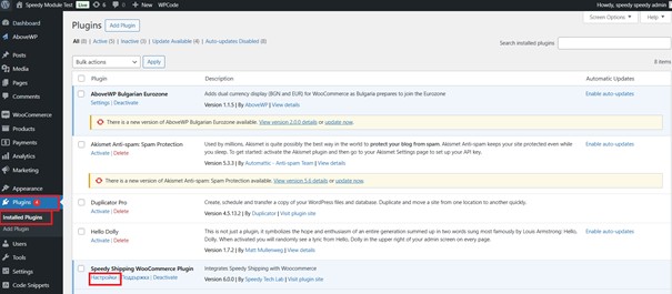 Speedy WordPress WooCommerce Plugin Documentation